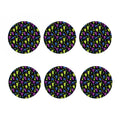 Colorful Grapes Pattern Print Coaster Set