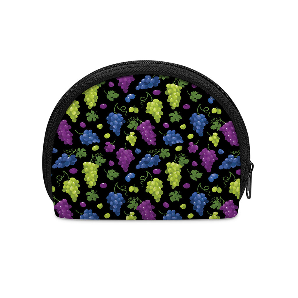 Colorful Grapes Pattern Print Coin Purse