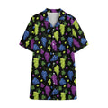 Colorful Grapes Pattern Print Cotton Hawaiian Shirt