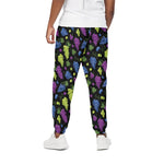Colorful Grapes Pattern Print Cotton Pants