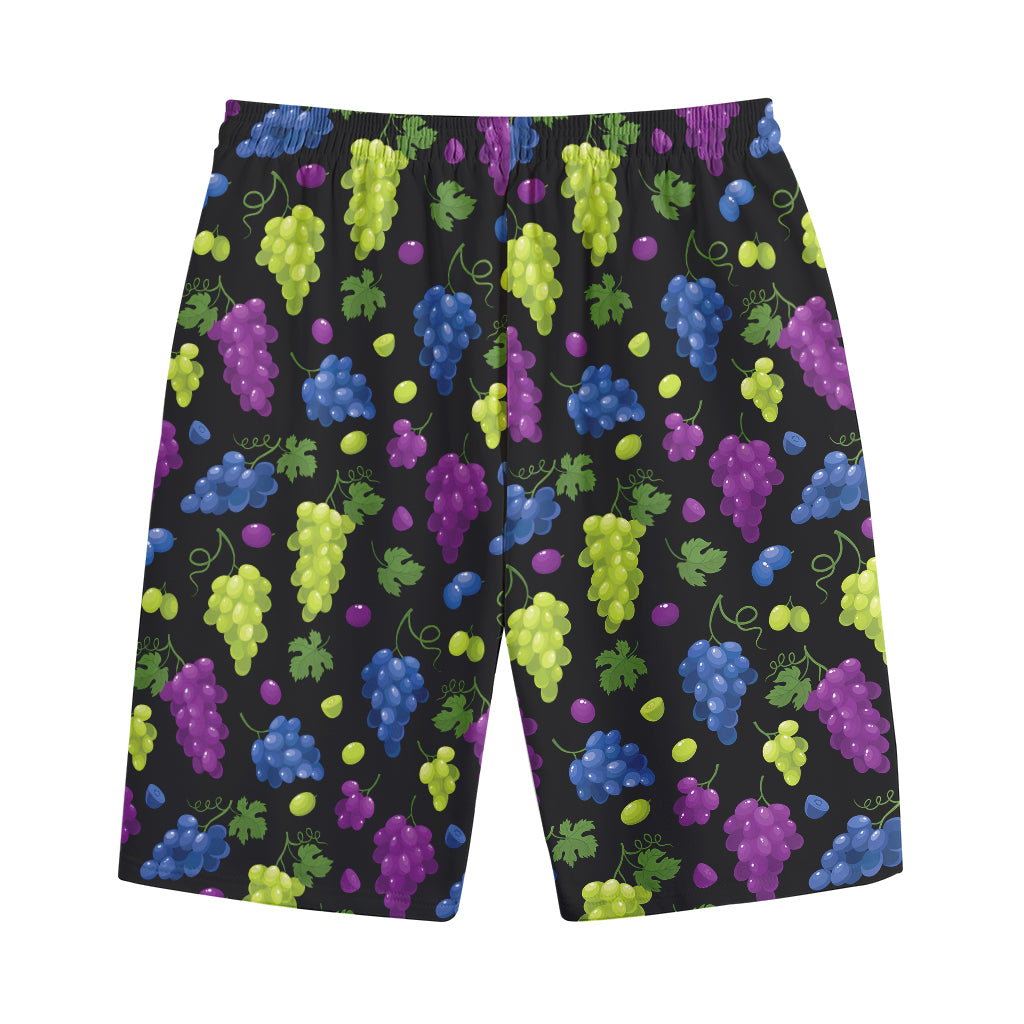 Colorful Grapes Pattern Print Cotton Shorts