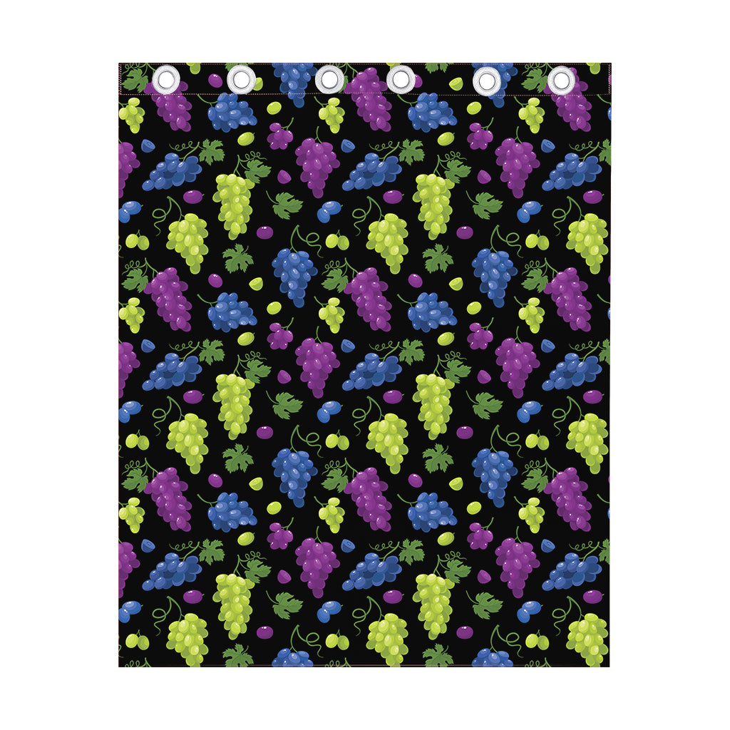 Colorful Grapes Pattern Print Curtain