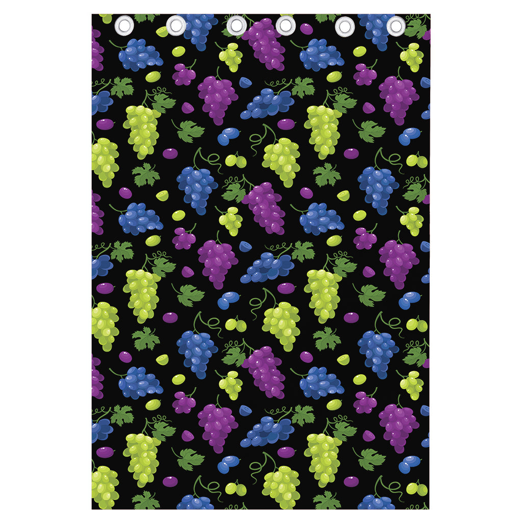 Colorful Grapes Pattern Print Curtain