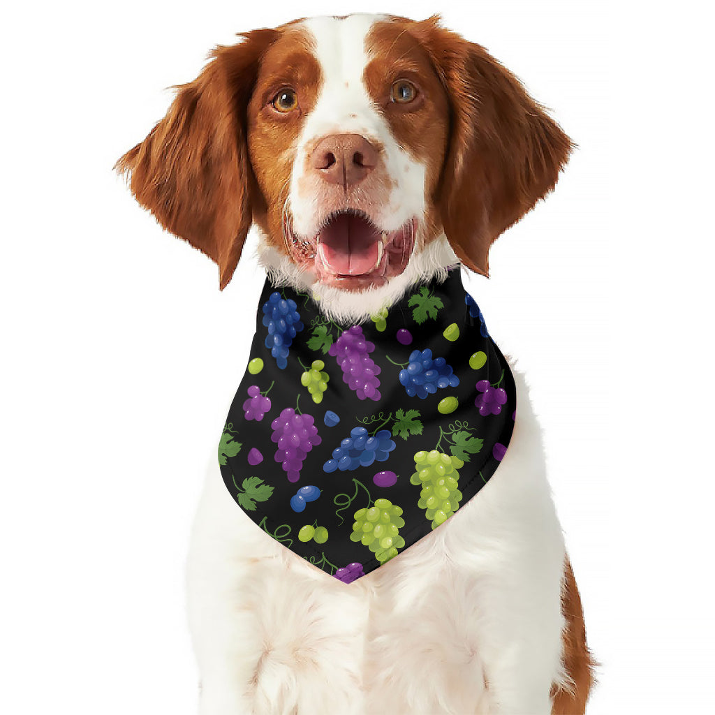 Colorful Grapes Pattern Print Dog Bandana