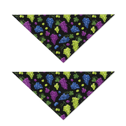Colorful Grapes Pattern Print Dog Bandana