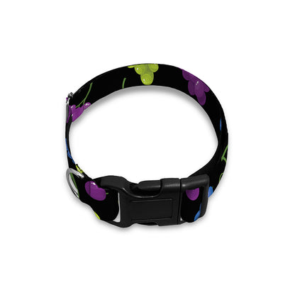 Colorful Grapes Pattern Print Dog Collar