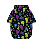 Colorful Grapes Pattern Print Dog Zip Up Hoodie