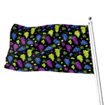 Colorful Grapes Pattern Print Flag