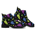 Colorful Grapes Pattern Print Flat Ankle Boots