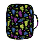 Colorful Grapes Pattern Print Front Pocket Bible Bag