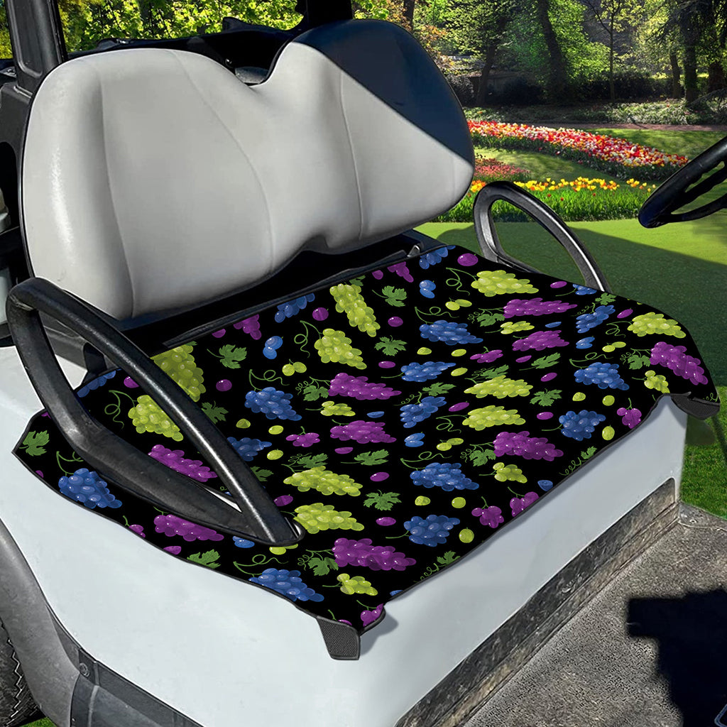 Colorful Grapes Pattern Print Golf Cart Seat Cover