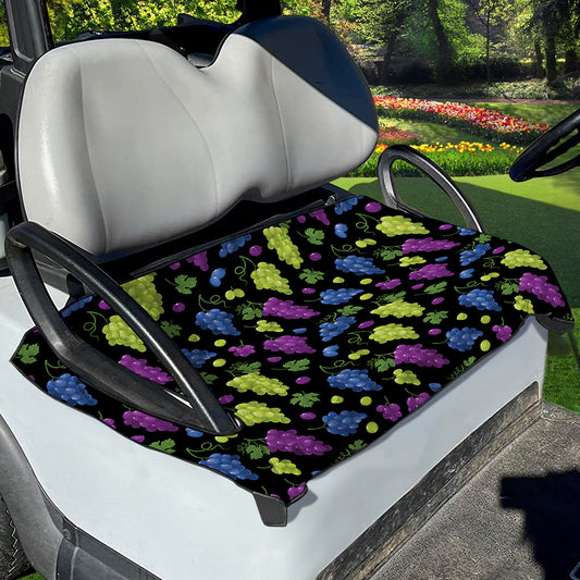 Colorful Grapes Pattern Print Golf Cart Seat Cover