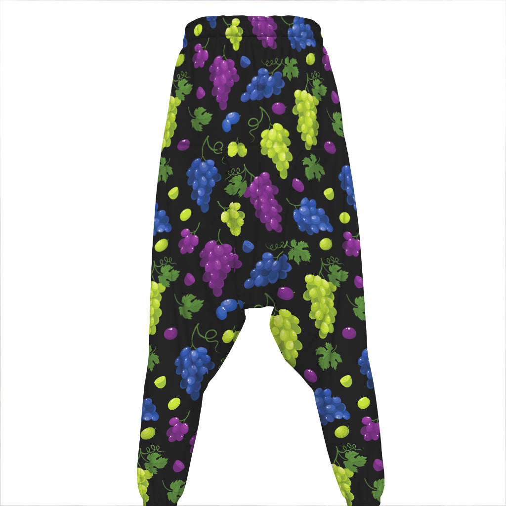 Colorful Grapes Pattern Print Hammer Pants