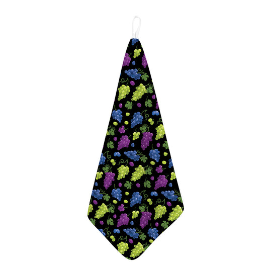 Colorful Grapes Pattern Print Hand Towel