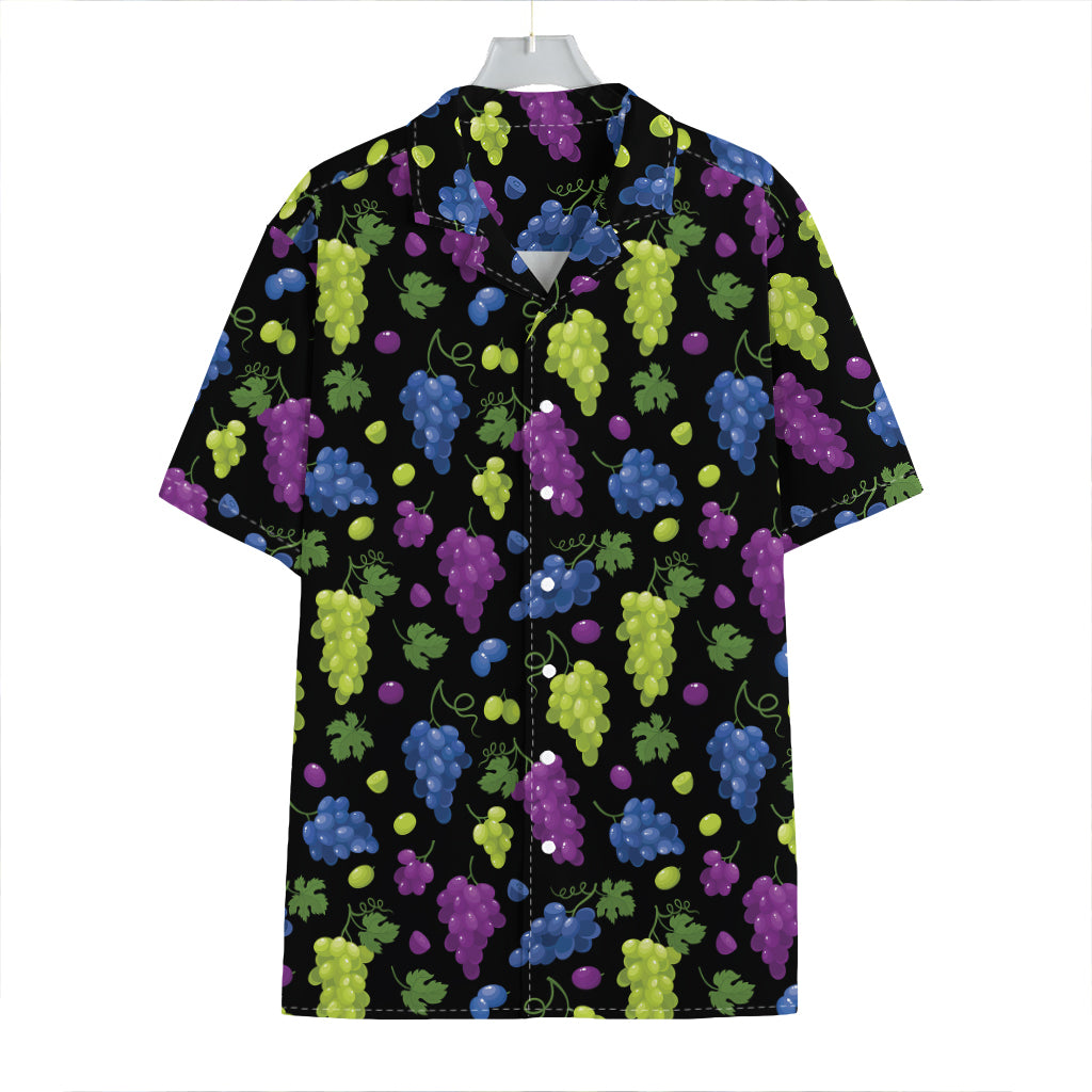 Colorful Grapes Pattern Print Hawaiian Shirt