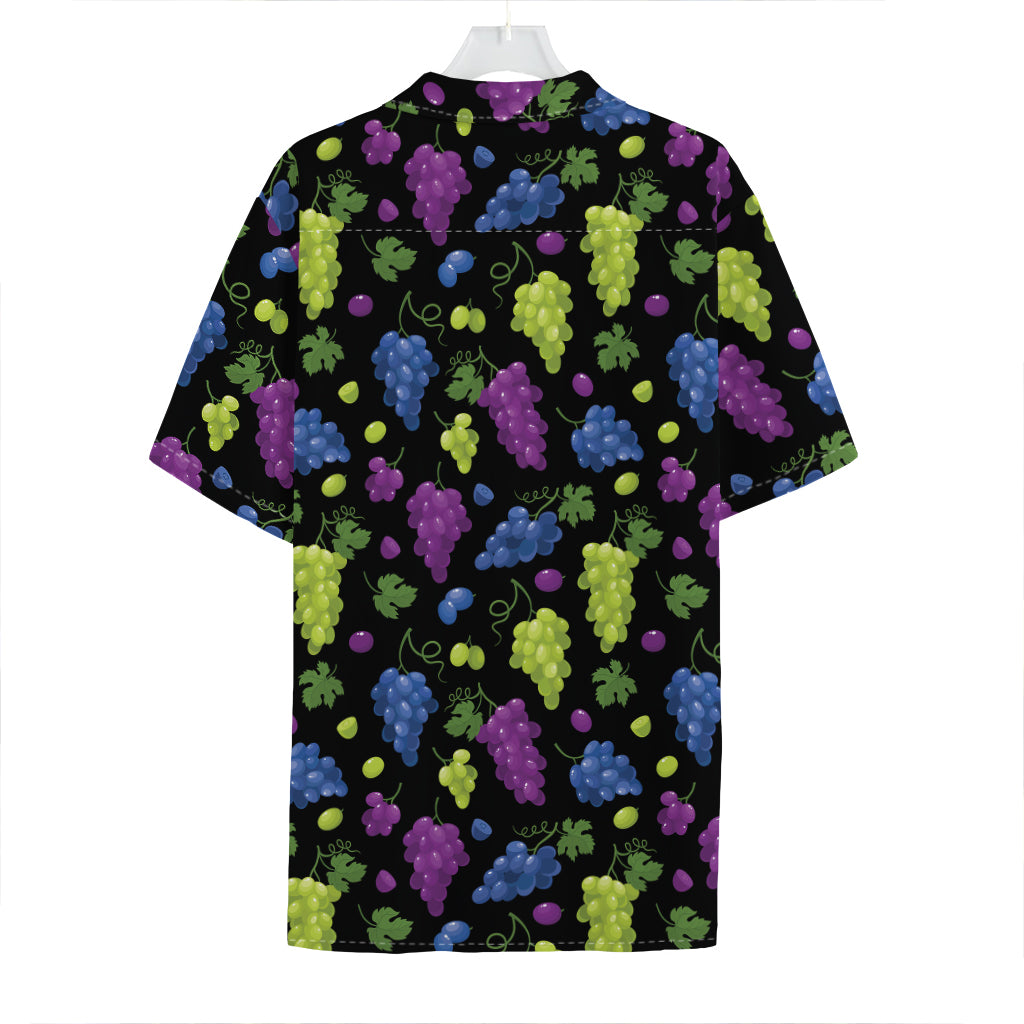 Colorful Grapes Pattern Print Hawaiian Shirt