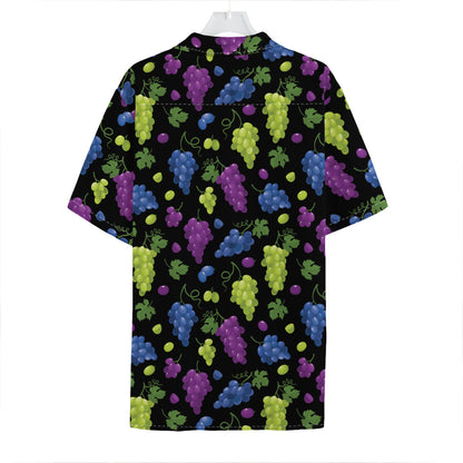 Colorful Grapes Pattern Print Hawaiian Shirt