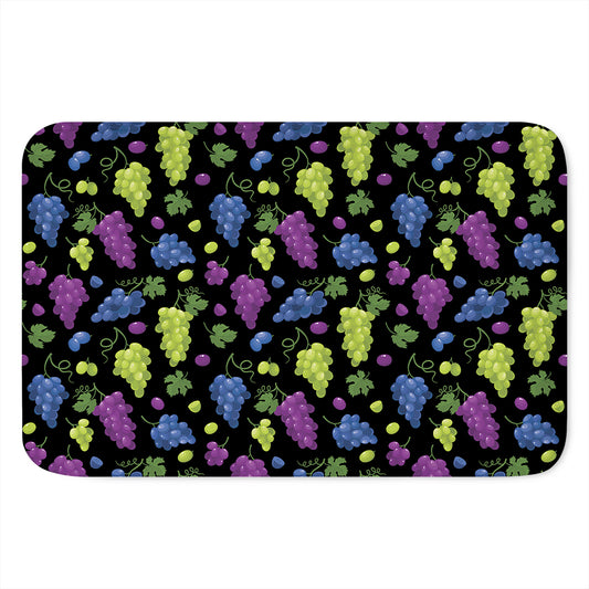 Colorful Grapes Pattern Print Indoor Door Mat