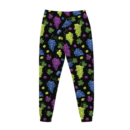 Colorful Grapes Pattern Print Jogger Pants