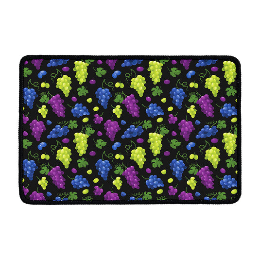 Colorful Grapes Pattern Print Kitchen Mat