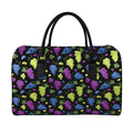 Colorful Grapes Pattern Print Leather Duffel Bag