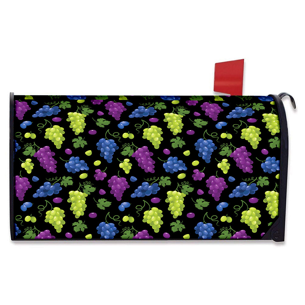 Colorful Grapes Pattern Print Mailbox Cover