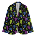 Colorful Grapes Pattern Print Men's Blazer