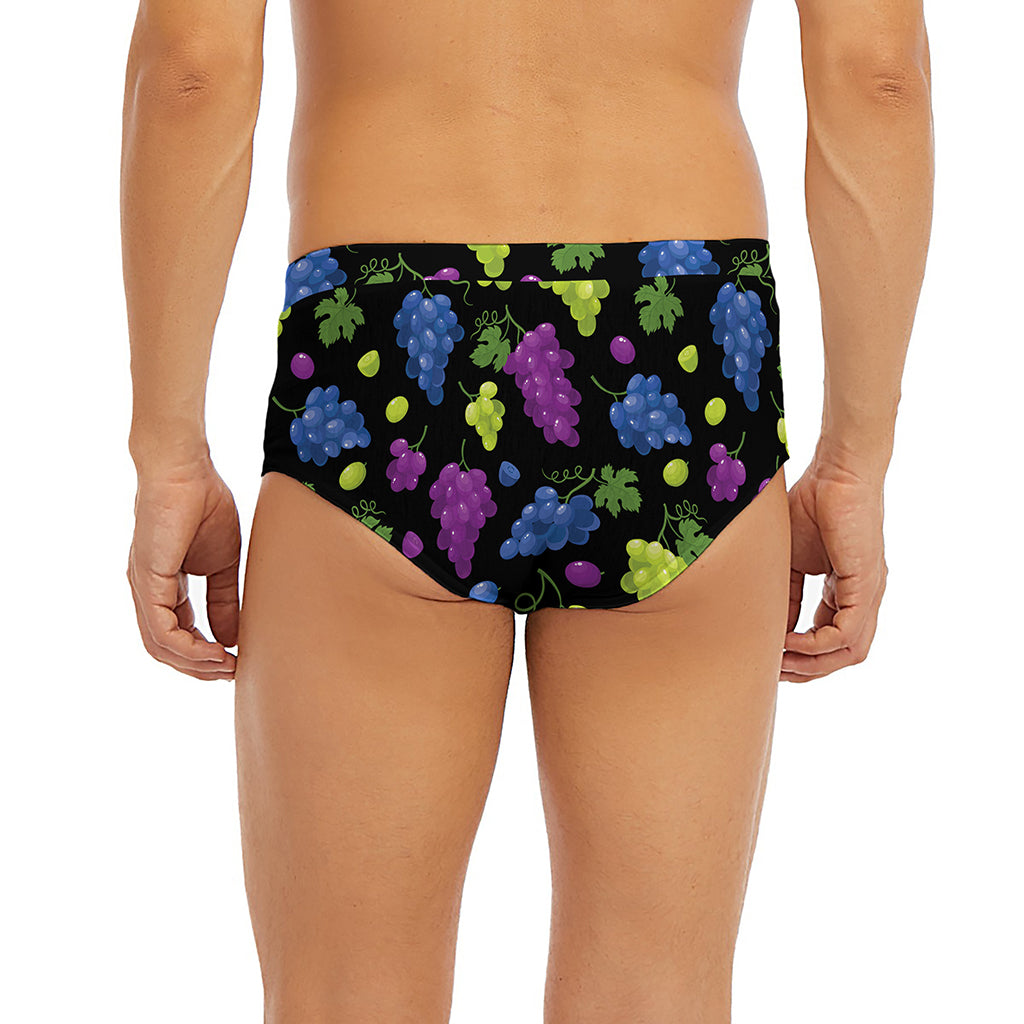 Colorful Grapes Pattern Print Men's Briefs
