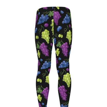 Colorful Grapes Pattern Print Men's leggings