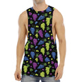 Colorful Grapes Pattern Print Men's Muscle Tank Top