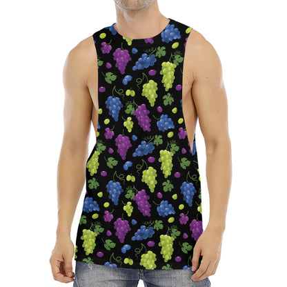 Colorful Grapes Pattern Print Men's Muscle Tank Top