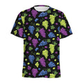 Colorful Grapes Pattern Print Men's Athletic T-Shirt