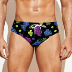 Colorful Grapes Pattern Print Men's Swim Briefs