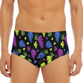 Colorful Grapes Pattern Print Men's Triangle Swim Briefs