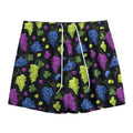 Colorful Grapes Pattern Print Mesh Shorts