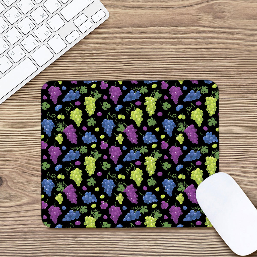Colorful Grapes Pattern Print Mouse Pad
