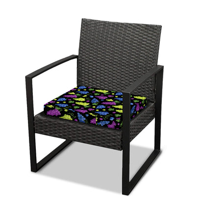 Colorful Grapes Pattern Print Outdoor Seat Cushion Cover