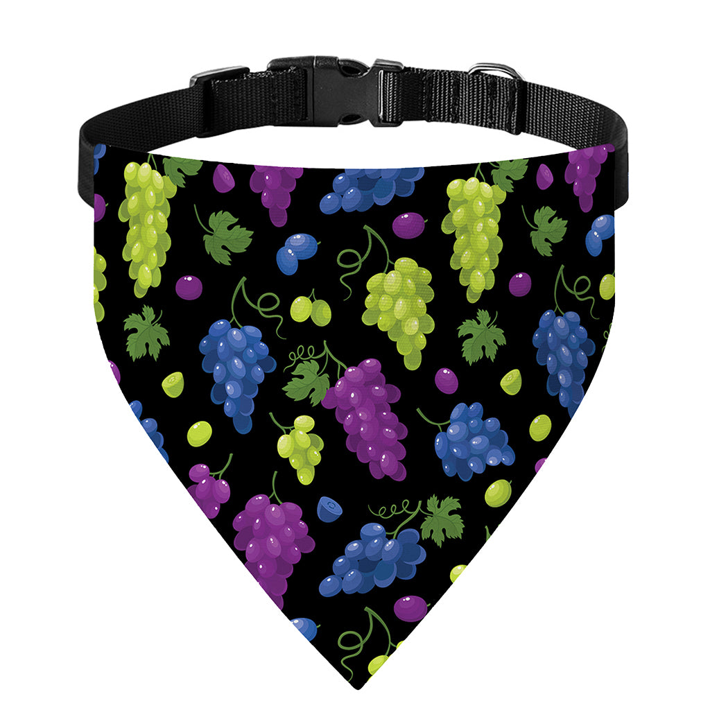 Colorful Grapes Pattern Print Over The Collar Dog Bandana