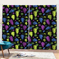 Colorful Grapes Pattern Print Pencil Pleat Curtains