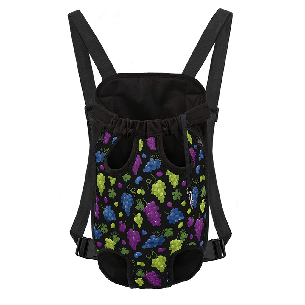 Colorful Grapes Pattern Print Pet Carrier Backpack