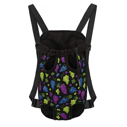 Colorful Grapes Pattern Print Pet Carrier Backpack