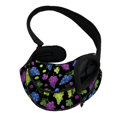 Colorful Grapes Pattern Print Pet Sling Carrier