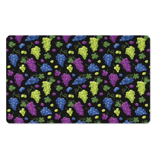 Colorful Grapes Pattern Print Polyester Doormat