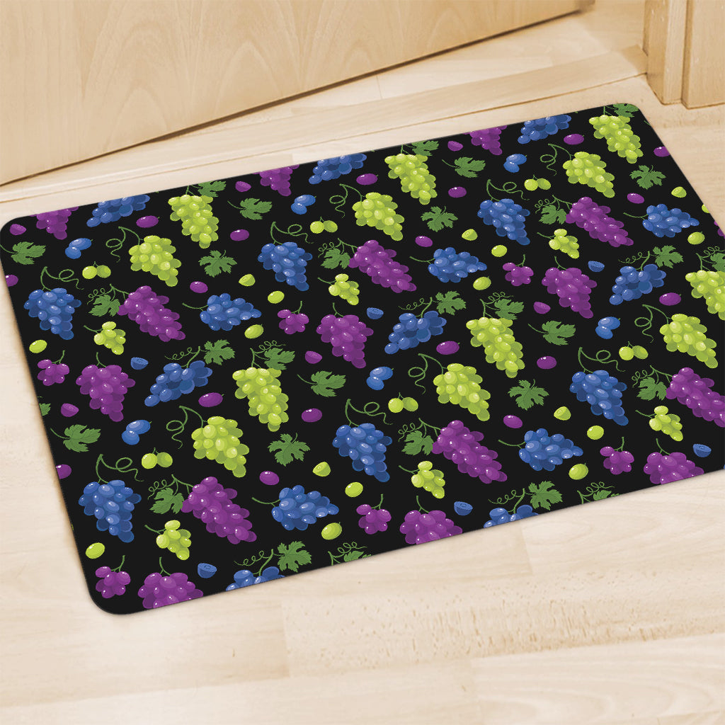 Colorful Grapes Pattern Print Polyester Doormat