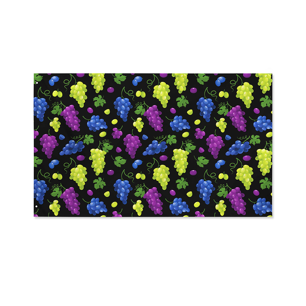 Colorful Grapes Pattern Print Polyester Flag
