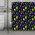 Colorful Grapes Pattern Print Polyester Shower Curtain