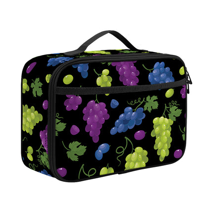 Colorful Grapes Pattern Print Portable Lunch Bag