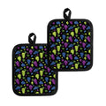 Colorful Grapes Pattern Print Pot Holders