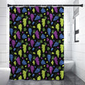 Colorful Grapes Pattern Print Premium Shower Curtain