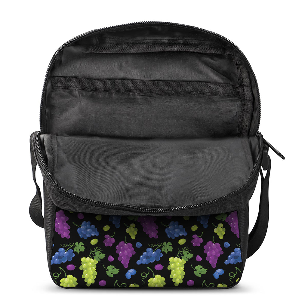 Colorful Grapes Pattern Print Rectangular Crossbody Bag